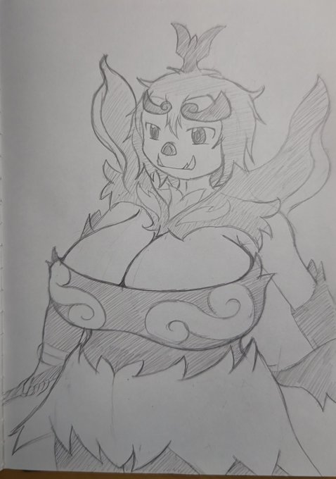 とりあえず思うがままに筆を動かしてみた擬人化♀メガエンブオー

全然エンブオーの可愛らしさがどっか行ってるから、もうちょい考えナイト…すいませんorz 