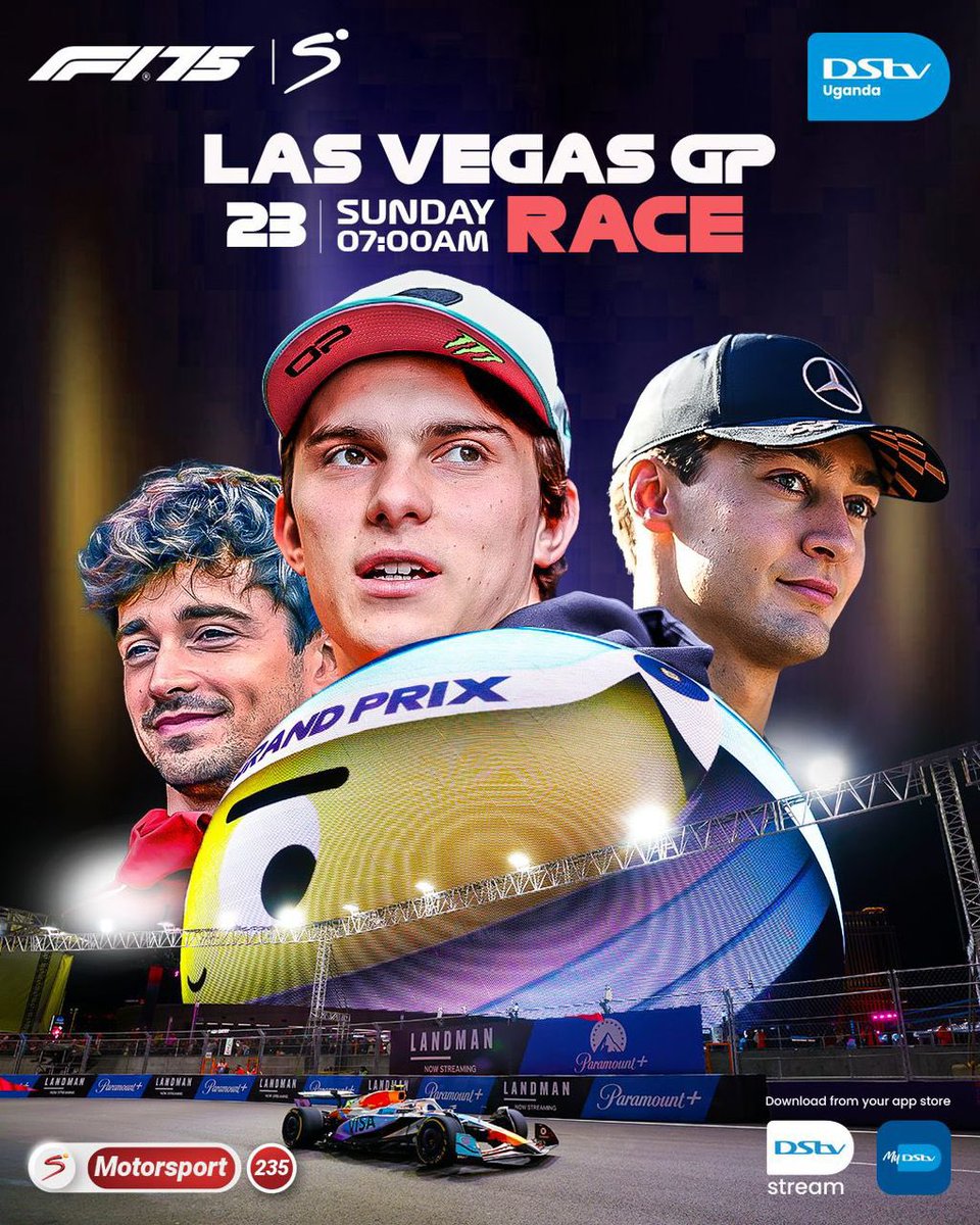 DStvUganda's tweet photo. We race then go for second service. 🥳

Set those reminders and wake up to see who will take the #LasVegasGP tomorrow morning.

#SeasonOfIntensity https://t.co/mez2BpwtUc