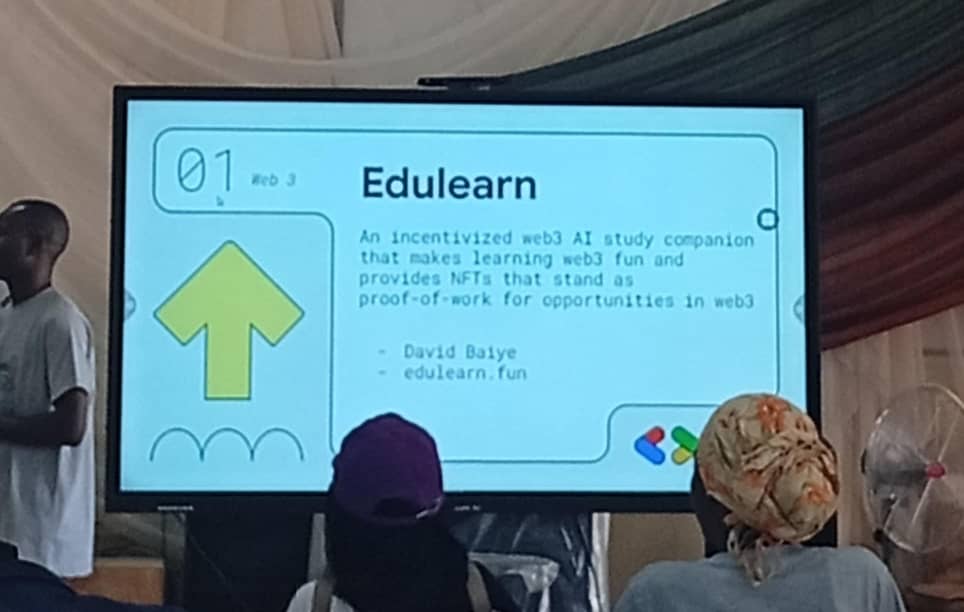 EduLearn participated  in the GDG Lafia Hackathon and came first in the Web3 category.

We're super excited to share this win with our users and community💚

EduLearn is feeling bullish right now!!