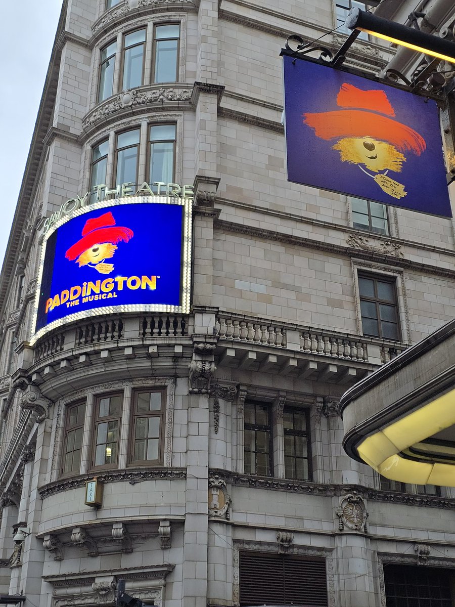 Super excited to see #PaddingtonMusical today 🤩

🥪🐻

#Stagey #Theatre #WestEnd #London
