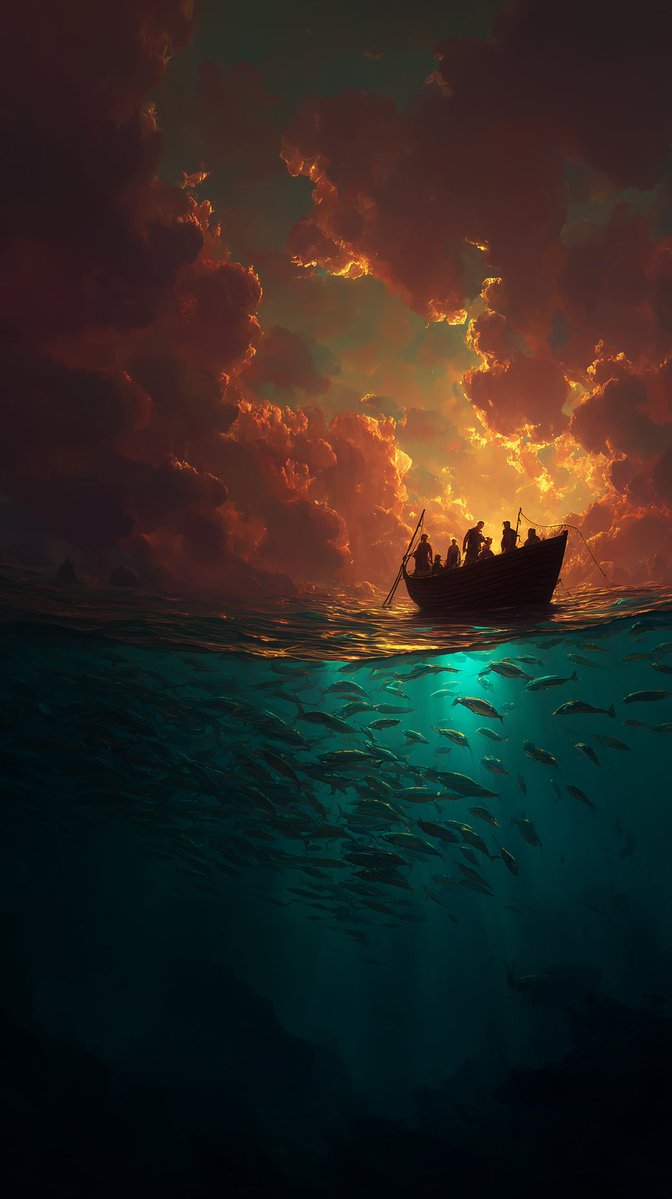 WallViews1's tweet image. Stunning iPhone Wallpaper Ocean Glow ✨