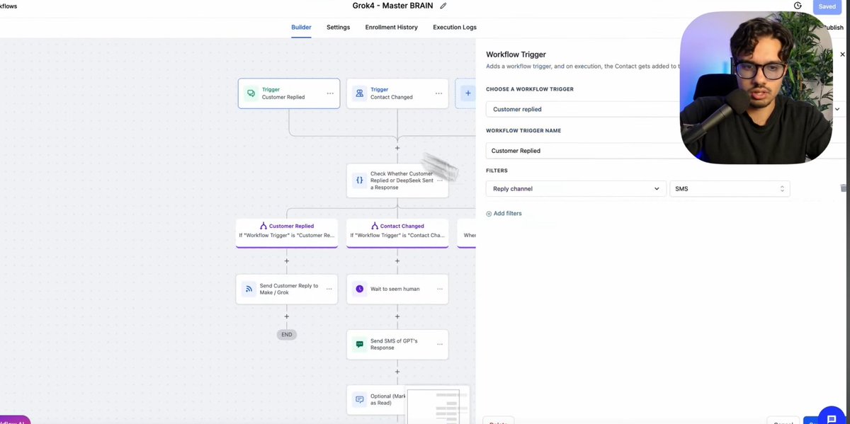 hamza_automates's tweet image. I BUILT AN AI AGENT FOR A RESTAURANT IN 10 MINUTES

And it solved a problem they’ve been struggling with for years.

No fancy setup.
No giant workflows.
Just one clean system that handles:
- customer inquiries
- reservation flow
- menu questions
- upsells
- follow-up reviews…