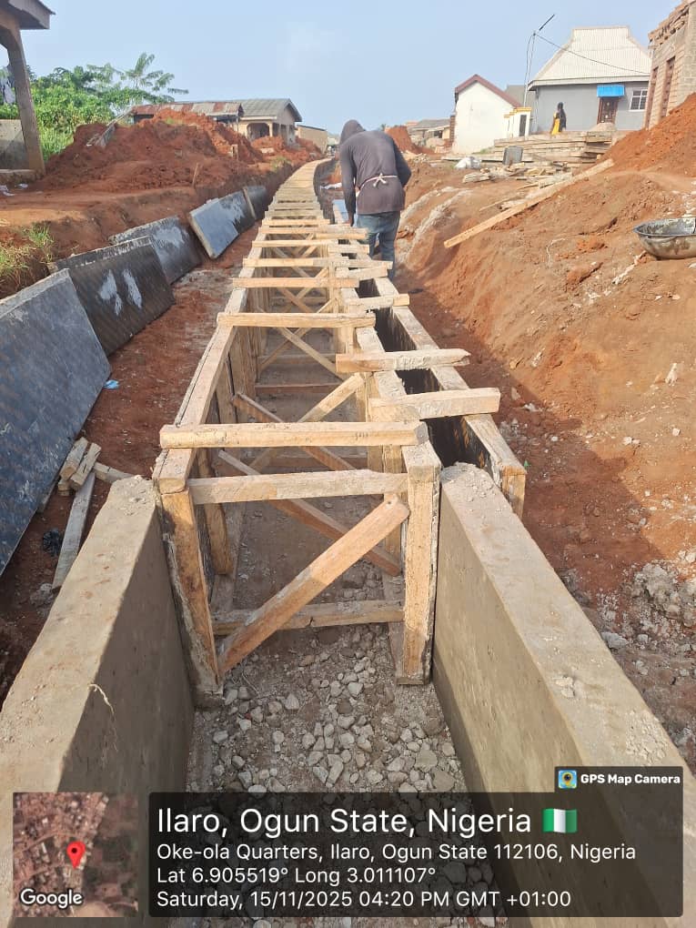 BlounchD's tweet image. Drainage construction on going #ilaro #ogunstate