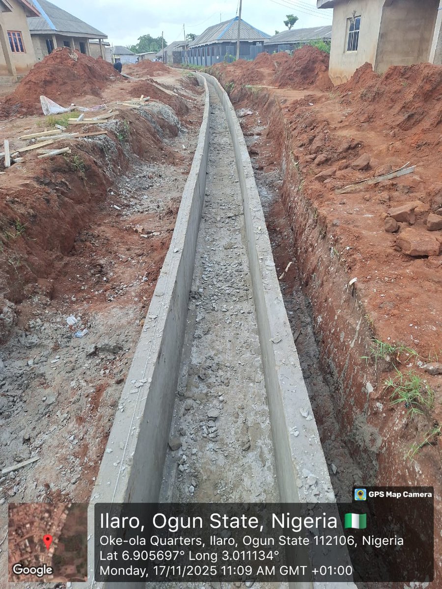 BlounchD's tweet image. Drainage construction on going #ilaro #ogunstate