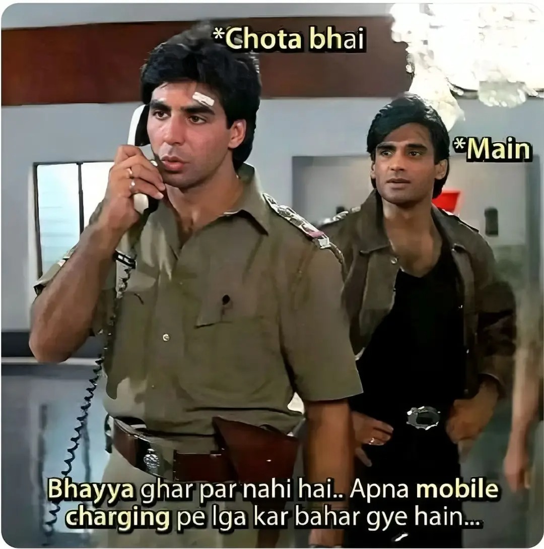 gaitonde_7's tweet image. Bhaiya Ghar par nahi hai ❌ 
Bhaiya bol rahe hain ki ghar par nahi hai ✅🤣🤣