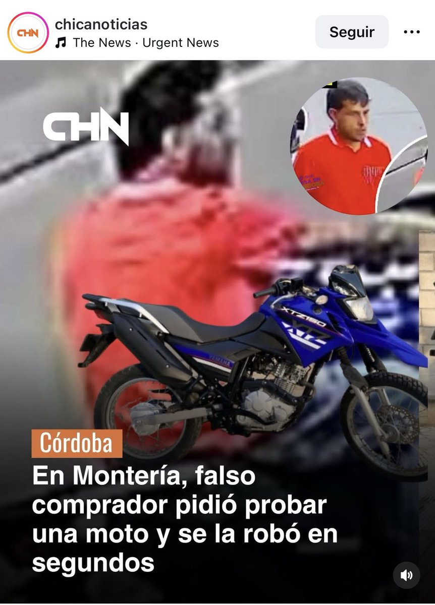 Qué daño le hacen estos personajes a la oposición. La realidad es que el señor <a href="/SALVARANM/">Santiago Alvarán</a> fue señalado de participar en el hurto de una motocicleta que luego fue recuperada en Urabá. Juzguen ustedes mismos. 

Mientras muchos opositores enfrentan problemas de seguridad reales,