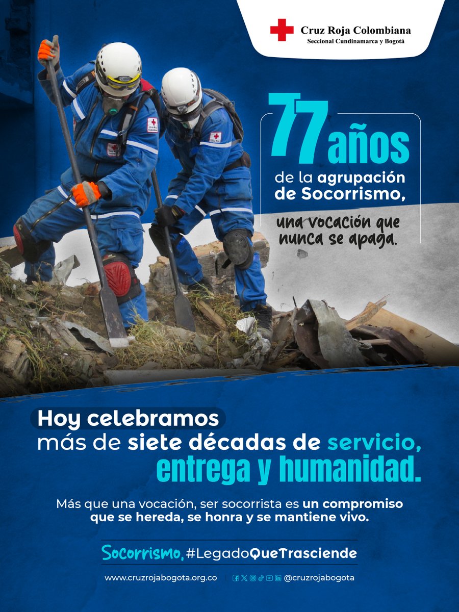 ¡Feliz aniversario, agrupación de #Socorrismo!​⛑️

Durante 77 años, miles de socorristas han respondido con valentía cuando más se les ha necesitado.​ Gracias a quienes han mantenido viva esta esencia y siguen construyendo una vocación que nunca se apaga.​📷​#LegadoQueTrasciende
