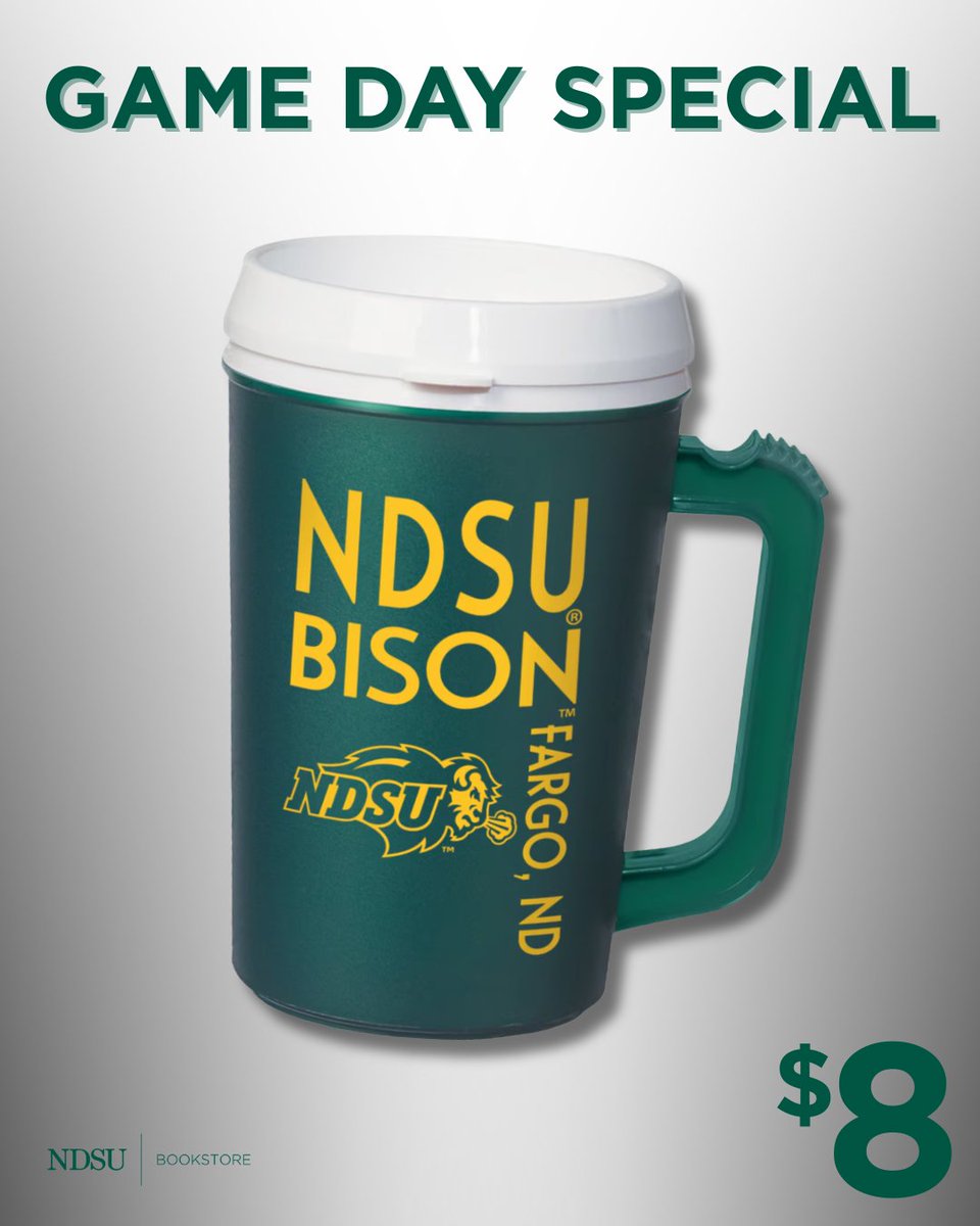 It's the last regular season game! Come grab our last Game Day Specials before they're gone 💨

Shop with us:
📍 Memorial Union: 10am-3pm
🏈 FARGODOME NW Concourse: Doors open til 🤘🤘🤘