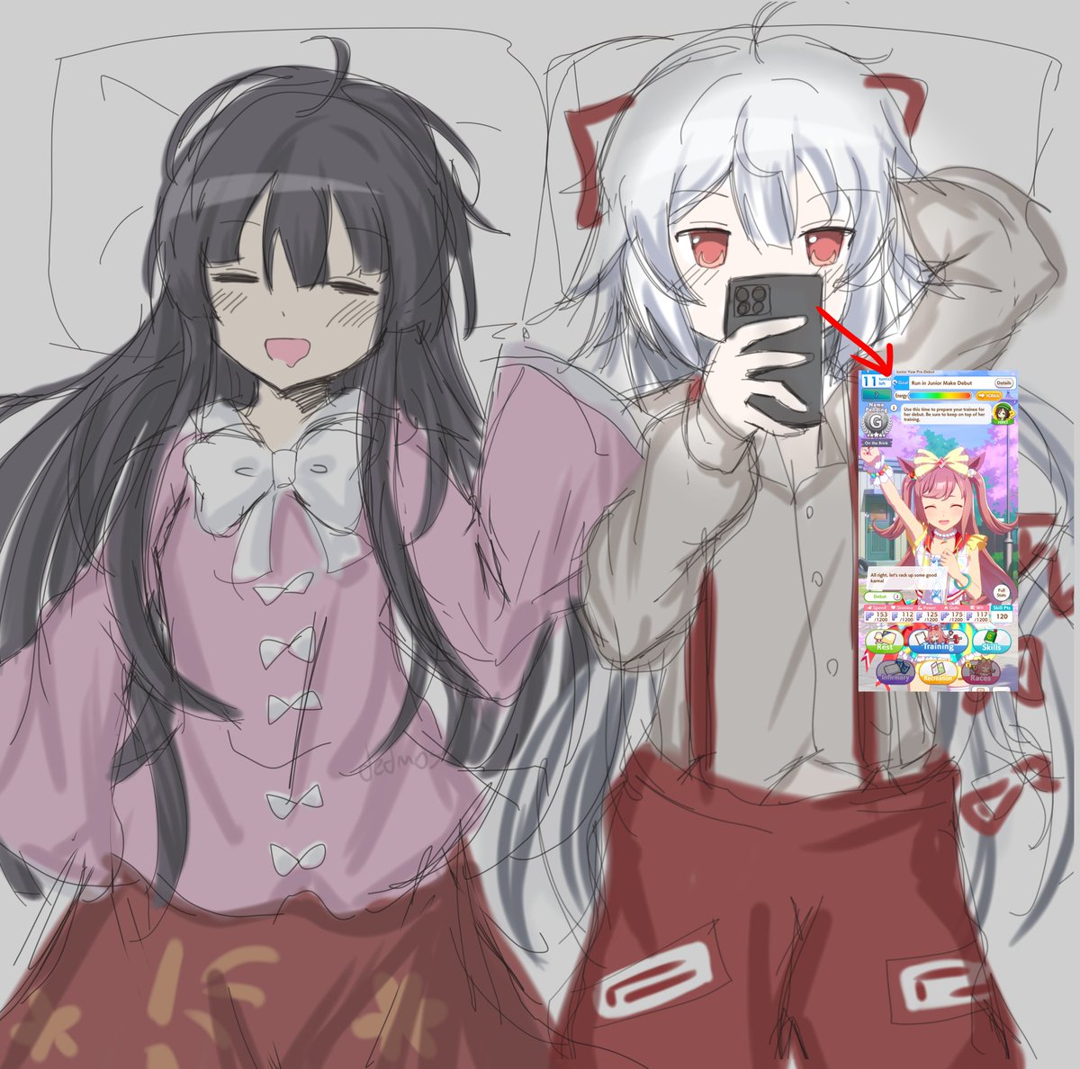 DedmosV_V_R's tweet image. Mokotan training Digitan #てるもこ