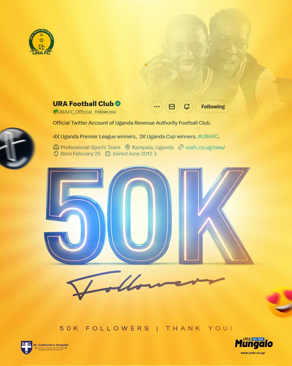 50K family! ⭐
 Thank you Tax Payers for riding with us every step of the way. More to come!
 #URAFC #OneTeamOneDream