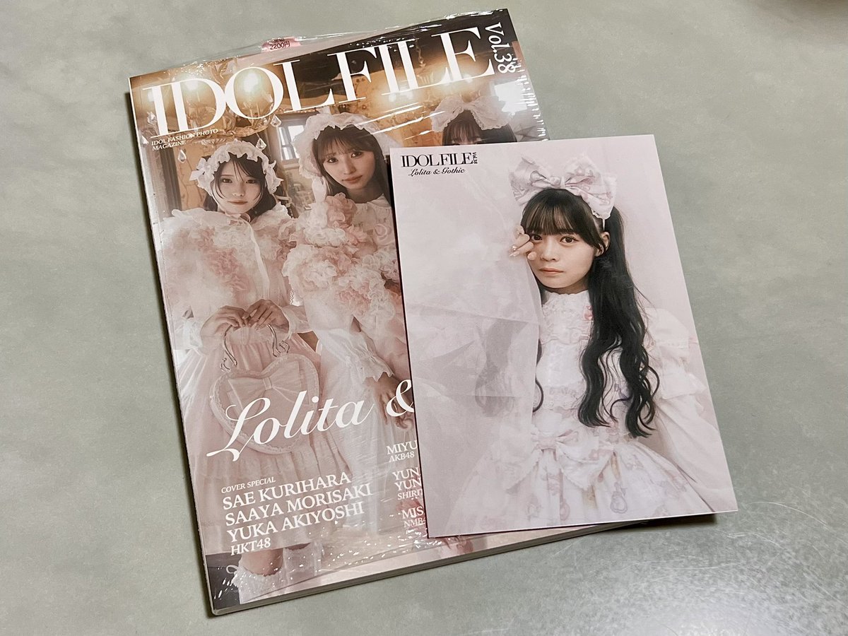 tkone_shot's tweet image. TSUTAYA EBISUBASHIまでIDOL FILE Lolita＆Gothicのパネル見てきた！
みくるもなこちゃんもかわいかった♡♡
ポストカードはにぶいちでなこちゃん💗
冊子はあとでゆっくりみよーっと🤭
#IDOLFILE
#カラスク
#みんなのすきなこ
#みくるにむちゅう