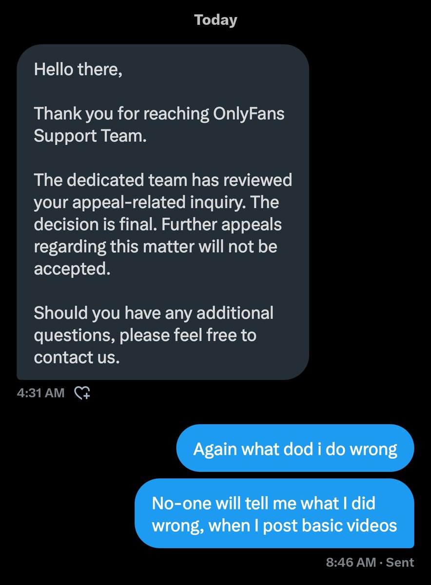 Watch out for your accounts on <a href="/OnlyFans/">OnlyFans</a> because I did nothing that violates terms and they still wont tell me what I apparently did.

I post very basic BJ videos and very basic dildo pussy play videos on mine.

My other account is ONLY post gloved HJs. So be careful.