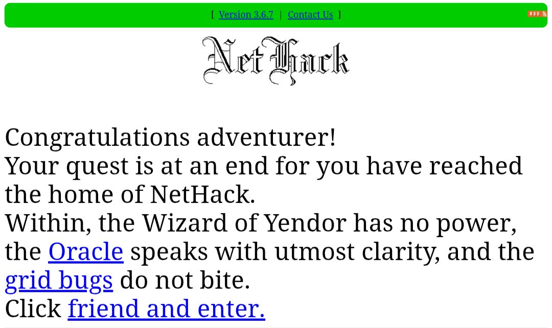 syswraith's tweet image. If someone is looking for DND-style, procedurally-generated roguelike games with permadeath then I have two recommendations:
1. Nethack
2. Dwarf Fortress