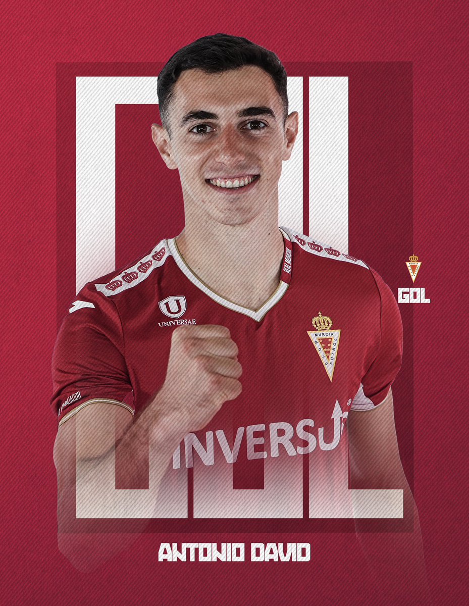 J13 | 44’ | 0-1 | ⚽️ 
¡GOOOOOOOOOOL DEL REAL MURCIA! ¡GOOOOOOOOOL DE ANTONIO DAVID! ¡DISPARO DESDE LA FRONTAL Y PARA DENTRO! 
#AntequeraRealMurcia