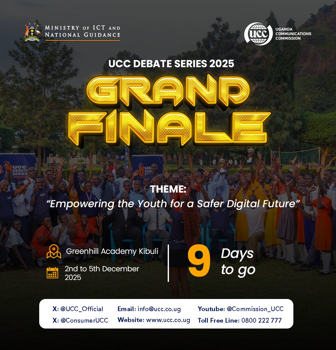 Studies on debate programs (like those from the National Speech &amp; Debate Association) show participants often see gains in GPA, standardized test scores, and self-efficacy, effects mirrored here through The Uganda Communications Commission Debate Series emphasis on real-world