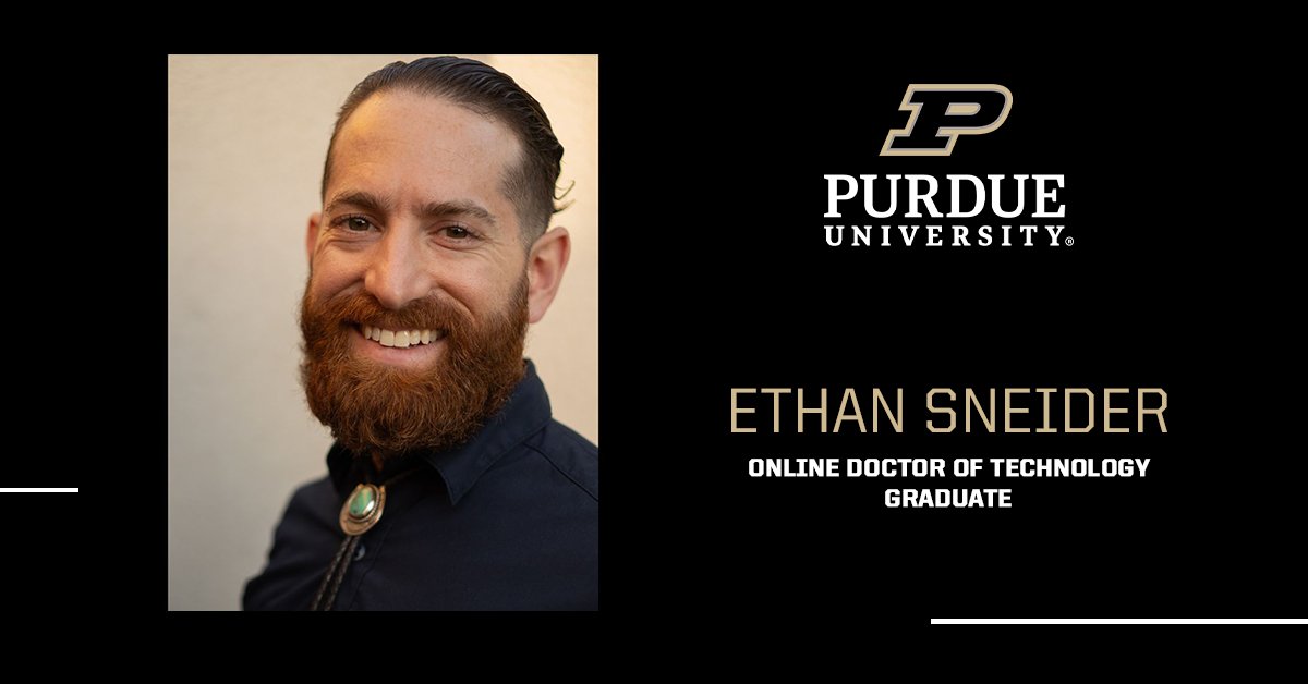 From Air Force Captain to tech startup leader.

Purdue’s online Doctor of Technology helped Ethan Sneider turn military experience into AI and cloud computing innovation — showing how service, leadership &amp; education create powerful new paths.

Read more: ttps://purdue.biz/3LpaWrw