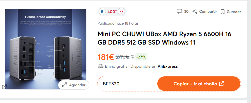 Amadomartin's tweet image. Este #Minipc Ha caído... Chollazo ¿EH?