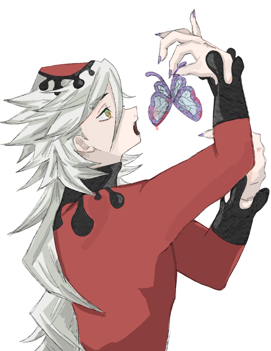 鉛筆ペンってやつで描いたから画質悪く見える💦
童磨🪷