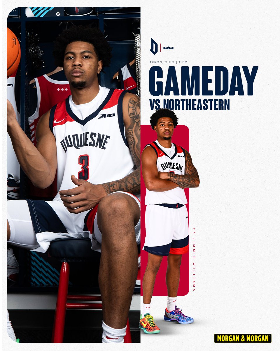 DuqMBB's tweet image. Best day of the week 🎩 

🏀: Morgan &amp;amp; Morgan Classic
🆚: Northeastern
🕓: 4pm
📍: Akron, OH
📻: iHeart Radio
📊: bit.ly/3htMkio

#GoDukes | #A10MBB
