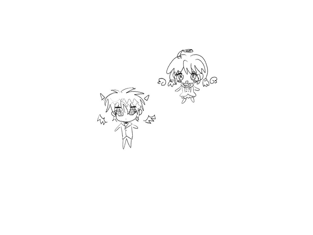 1hann22's tweet photo. 악마천사커플 시파잉 https://t.co/dtehoNC5Tu