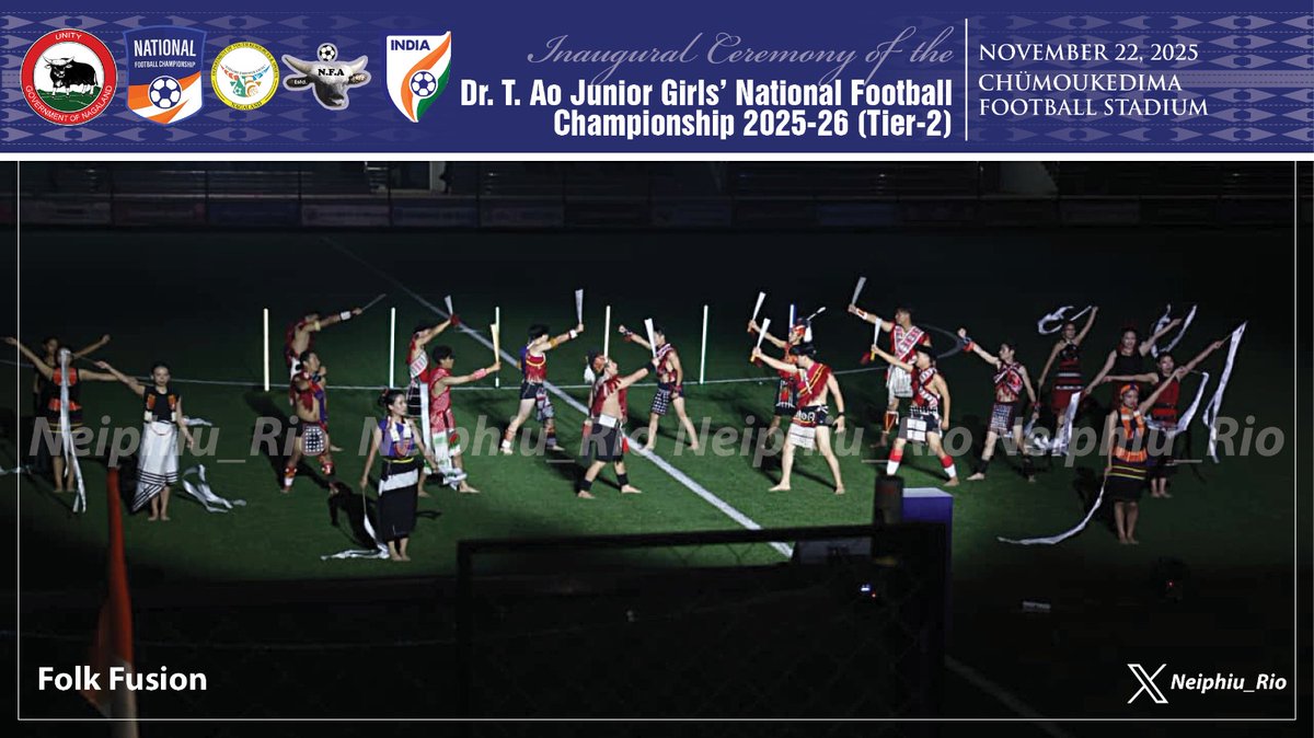 Neiphiu_Rio's tweet photo. For Nagaland, hosting this Championship is a moment of pride, showcasing our hospitality and readiness on the national and global sporting stage. My sincere thanks to @IndianFootball for this honour. My best wishes to all the players and officials for a successful tournament. https://t.co/5LpKMg4vha