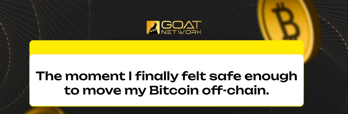 0x2aSolidityEVM's tweet image. The moment I finally felt safe enough to move my Bitcoin off-chain.

Can we be real for a second? Most so-called &quot;upgrades&quot; or Layer 2s for Bitcoin feel like a step backward in security.

This is exactly why @GOATRollup changed my mind. It is fundamentally different in two…