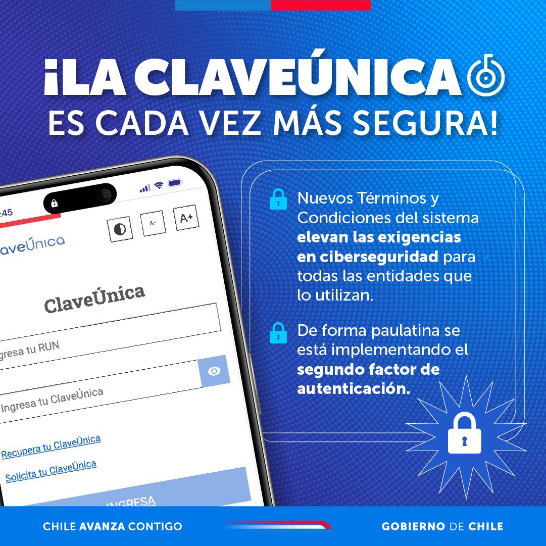 🔐 La ClaveÚnica continúa fortaleciéndose. A la implementación paulatina del segundo factor de autenticación (2FA), ahora se suman nuevos términos y condiciones (T&amp;C) para la integración y uso de este sistema en las instituciones.