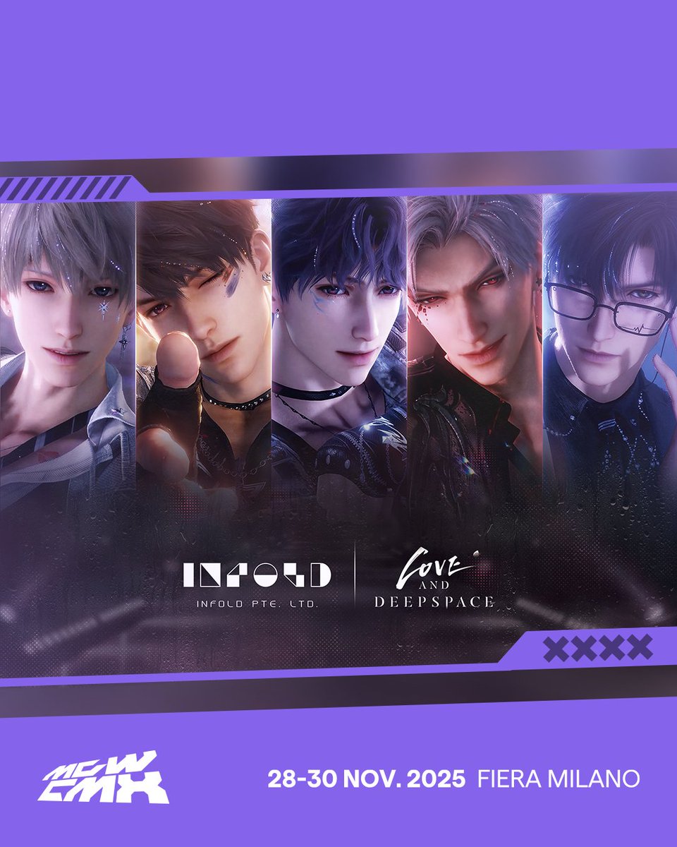 Love and Deepspace at MGWCMX 2025 – Join Us for the Fun!

✨Love and Deepspace will be hosting a mini pop-up at Milan Games Week &amp; Cartoomics this year!
Visitors can try out the game, take photos with our themed backdrop, join the on-site check-in event for a chance to enter the