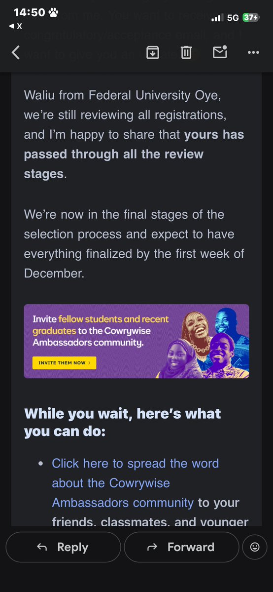 wayleehq's tweet image. . @cowrywise I’d love to hear from you guys very soon, thank you so much.☺️