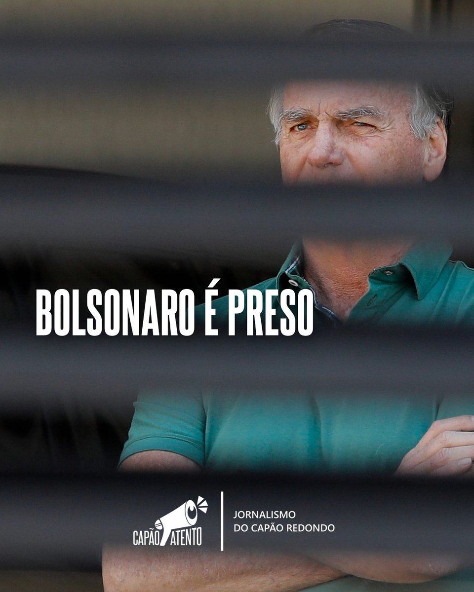 CapaoAtento's tweet image. Alexandre de Moraes (STF) decretou a prisão preventiva de Jair Bolsonaro. A decisão cita a convocação de uma vigília por Flávio Bolsonaro no condomínio onde o ex-presidente está e aponta possível violação da tornozeleira eletrônica.

#CapãoAtento | Jornalismo do Capão Redondo.