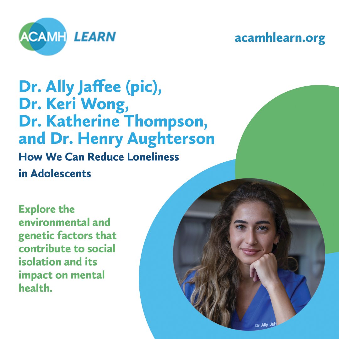 TheCAMH's tweet image. Can #loneliness be both a cause &amp;amp; consequence of mental ill health?
This expert panel unpacks how social isolation can shape #depression, #conductproblems, &amp;amp; #psychosis in youth, with @drallyjaffee, Dr. Katherine Thompson, @henryaughterson &amp;amp; @DrKeriWong. bit.ly/4qMvj1I