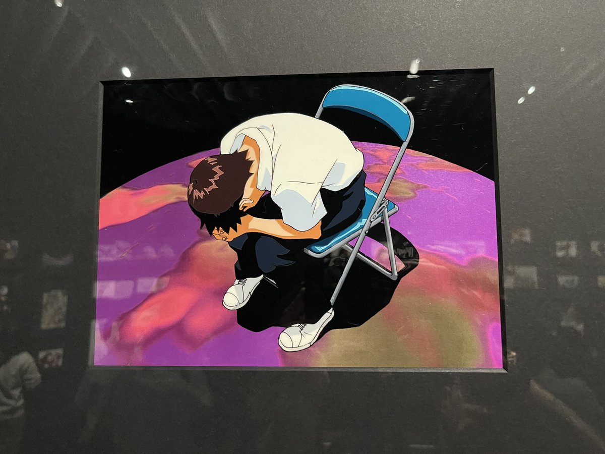 PlamoDaddy's tweet image. My life as an otaku is over, I’ve peaked. 
I looked god in the eye today.

The original Evangelion chair cell.