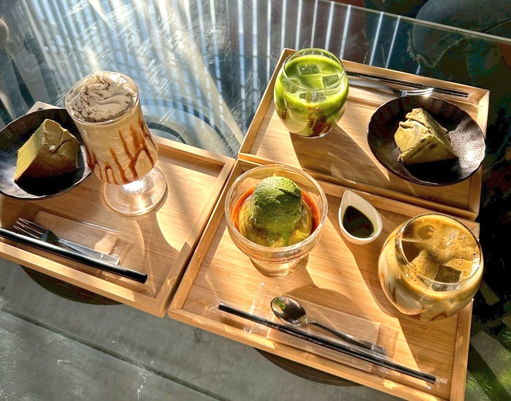 11ppo0's tweet image. お抹茶も食べたよ