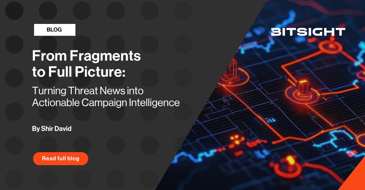Bitsight's tweet image. Overwhelmed by noisy threat data? Bitsight Campaigns transforms chaos into clarity—so you can anticipate, prioritize, and act with confidence. Learn more: ow.ly/6YJ750X5Yva

#CyberSecurity #ThreatIntelligence #BitsightBlog