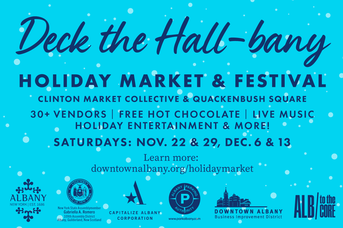 AlbanyBID's tweet image. Today in Downtown #Albany: bit.ly/49sJ6oi

Varsity Cheer Competition 📣 
Deck the Hall-bany Holiday Market &amp;amp; Festival 🎄 
Early Ones Only 💃 🕺 
ACG November Gala 🥂 
Food Drive to Benefit Unity House 🥫 

#AlbToTheCore
