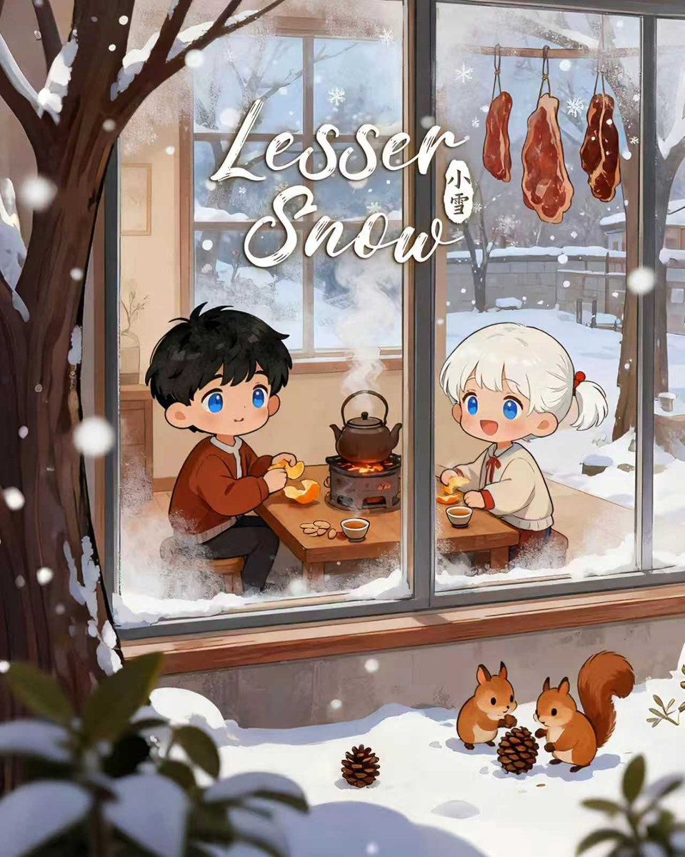 Home__Hue's tweet image. Xiaoxue, the second solar term of Chinese winter, signals colder weather. People nourish their bodies, brew rice wine, and stock up for the upcoming harsh winter.#24solarterms