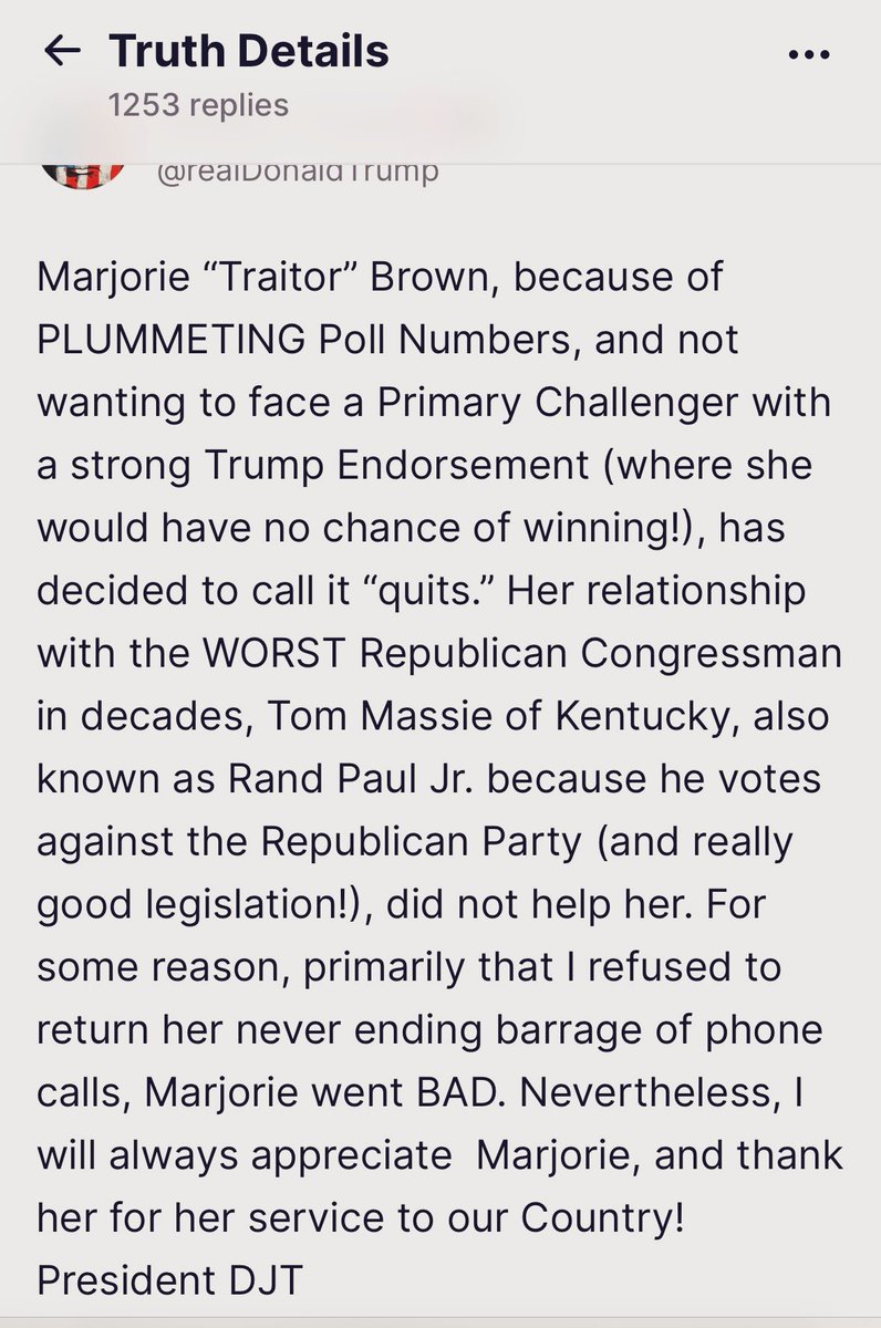 MassieforKY's tweet image. I’m sad to see one of my best friends Marjorie Taylor Greene leave Congress. 

She was one of the brave few who fought with me to release the Epstein files.

The threats against us have been insane.

If you want me to keep fighting, I need your support: secure.thomasmassie.com/donate
