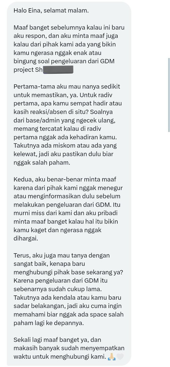 bkokem's tweet image. Lalu aku reach out basenya dan adminnya bilang kalo aku udah di kick dari lama, dan katanya “kenapa baru nanya.” Lah? di kick gdm gada jejaknya mana aku tau dari kapan udah di kick dari lama... 😭