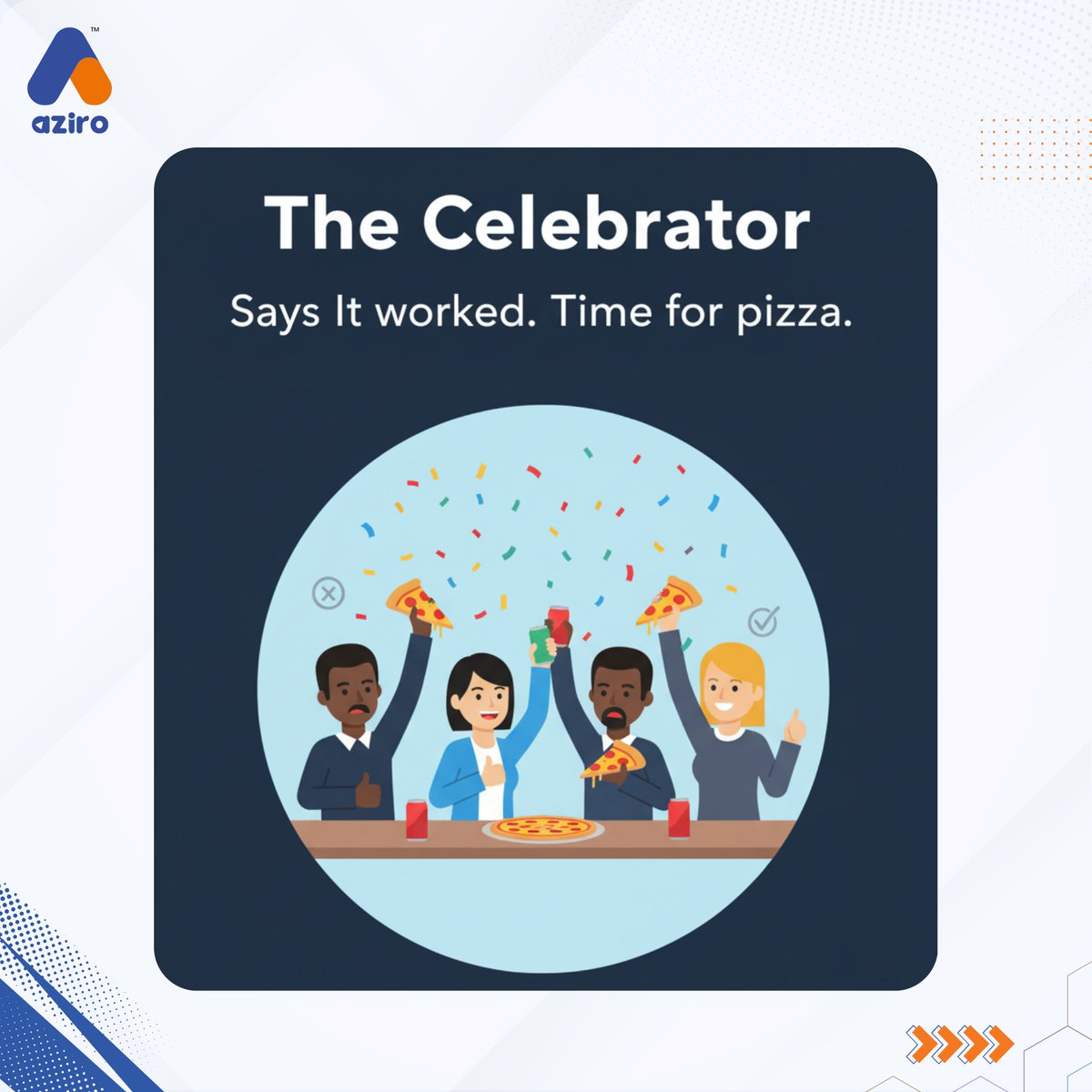 AziroTech's tweet image. It’s release day.

The Calm One is meditating. The Firefighter is debugging. The Optimist is… still saying “It’ll be fine.”

And somewhere, someone’s already celebrating!

#TheUnfilteredEngineer #StackSaturdays #DevOpsHumor #EngineeringLife #SoftwareRelease