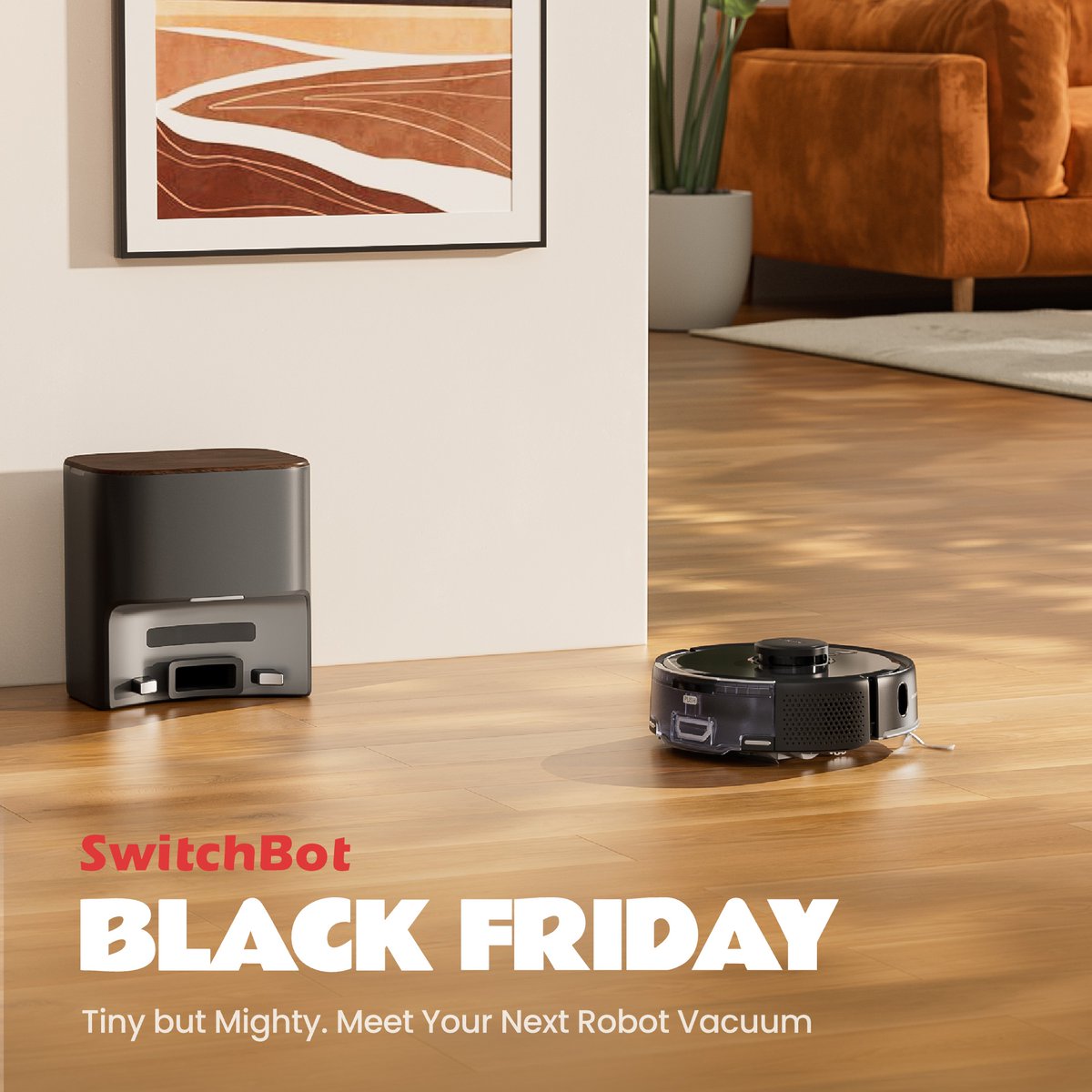 SwitchBot's tweet image. Clean smarter for less! 🧹✨
Get up to 43% off the K11+ Robot Vacuum &amp;amp; Auto-Empty Combo this Black Friday.
Powerful suction, hands-free dust disposal, and smoother mapping—all at the best price of the year.

Get yours now: geni.us/O8qQWNk
#BlackFriday #RobotVacuum