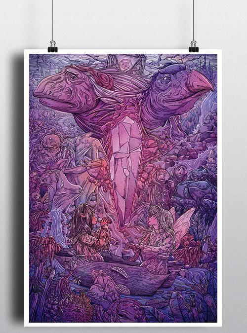 qwertee's tweet image. &quot;The Dark Crystal&quot; is today&apos;s featured print on qwertee.com/print/the-dark… RePost for a chance at a FREE TEE!