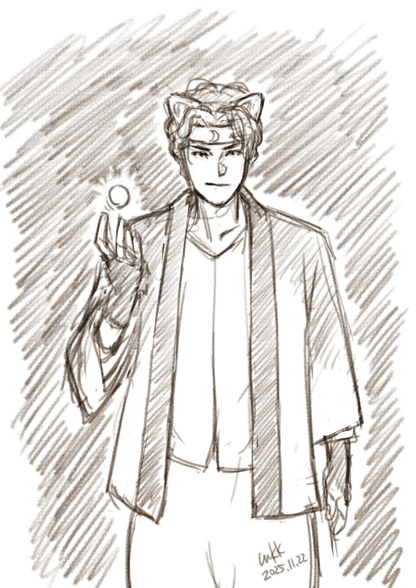 mkk_willow's tweet image. 清書する気力は無いので落書き小鉄