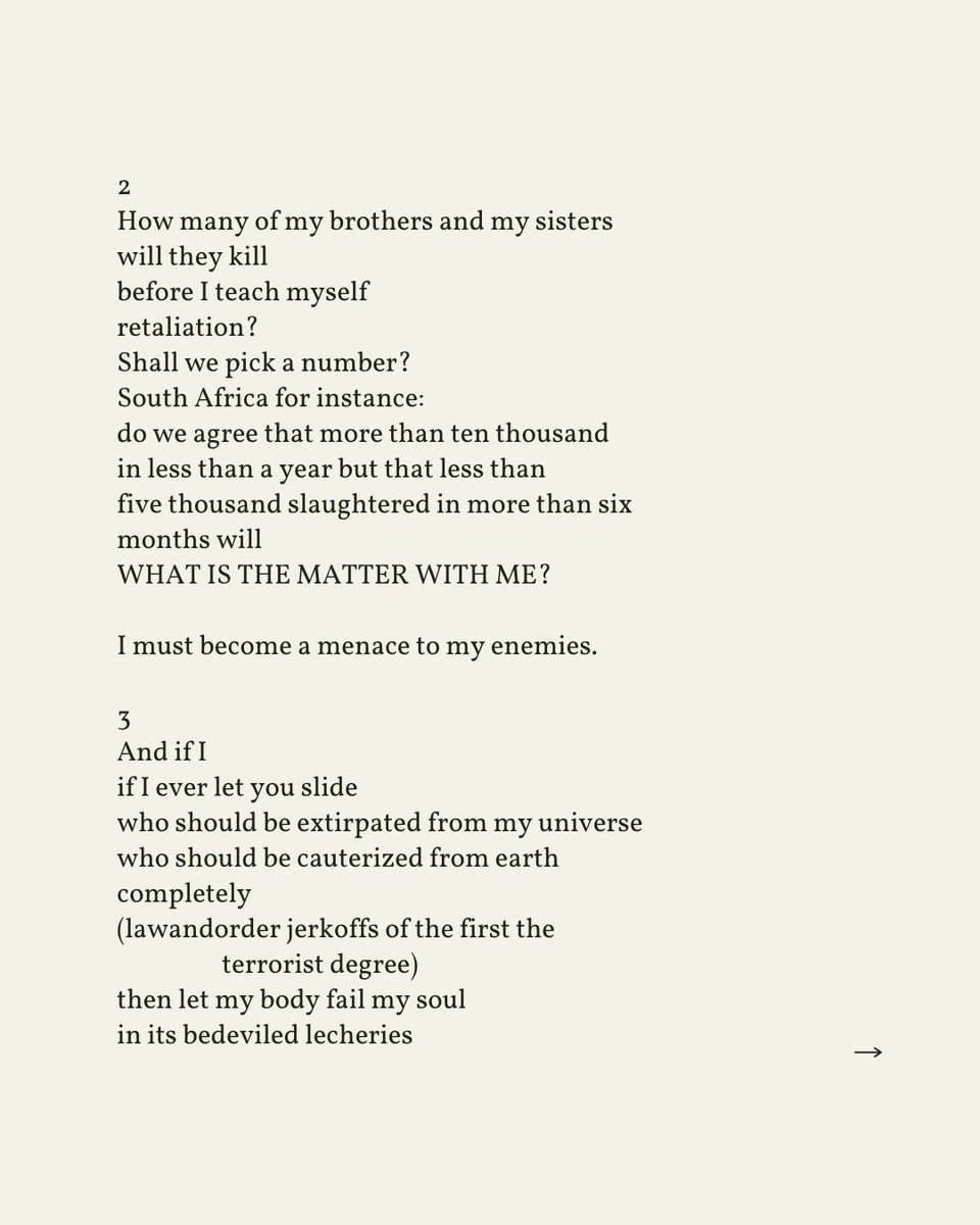 readalittlepoem's tweet image. “How many of my brothers and my sisters / will they kill / before I teach myself / retaliation?”

— June Jordan