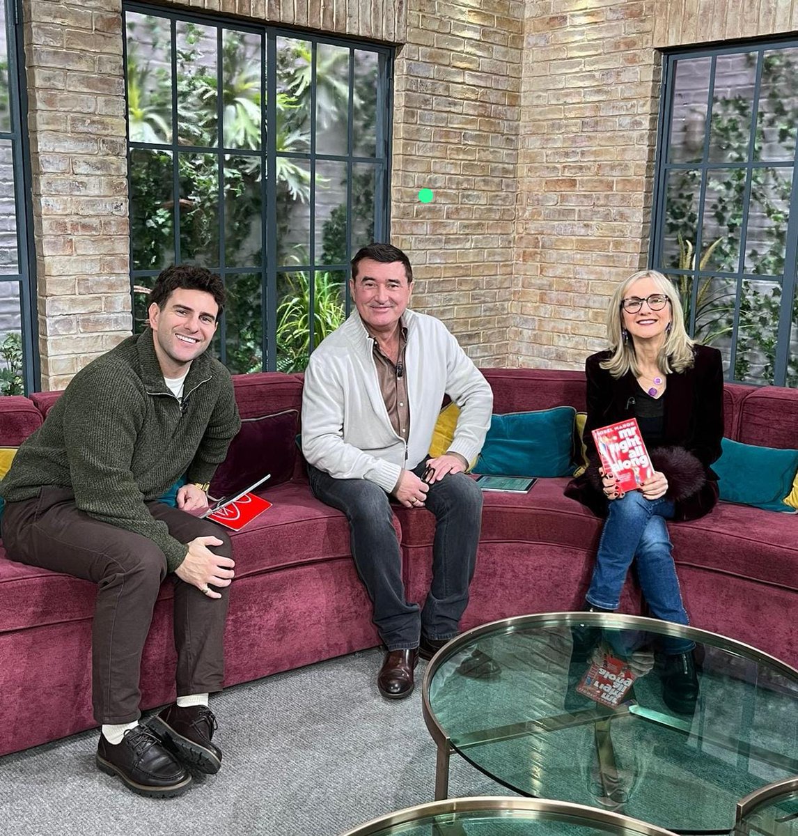isobelmahon's tweet photo. Thanks to Martin and Eric for the great chat about my new rom com novel Mr Right All Along @IrelandAMVMTV @Embla https://t.co/Lly7q6OaNe