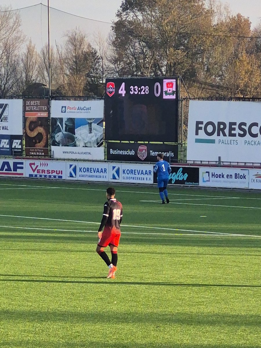 34e minuut wordt het 4-0