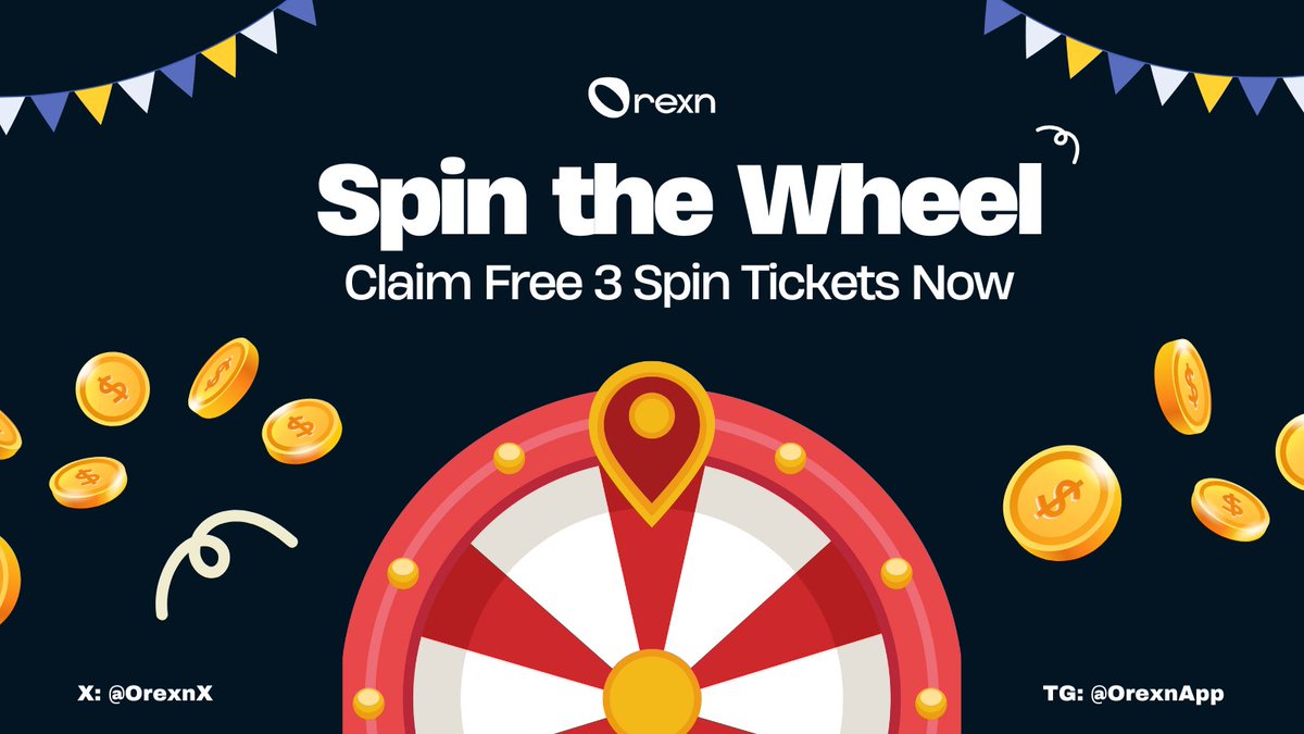 OrexnX's tweet image. 🎉 Spin the Wheel: Grab Your 3 Free Spins Today!

🔥 A free 3-Spin ticket has been airdropped to all users — Use it to spin the Lucky Wheel for free and claim your reward!

🎰 Every spin is your chance to grab $OXN, $TON &amp;amp; Stars rewards!

⚡️ Don&apos;t miss out on your chance to enter…