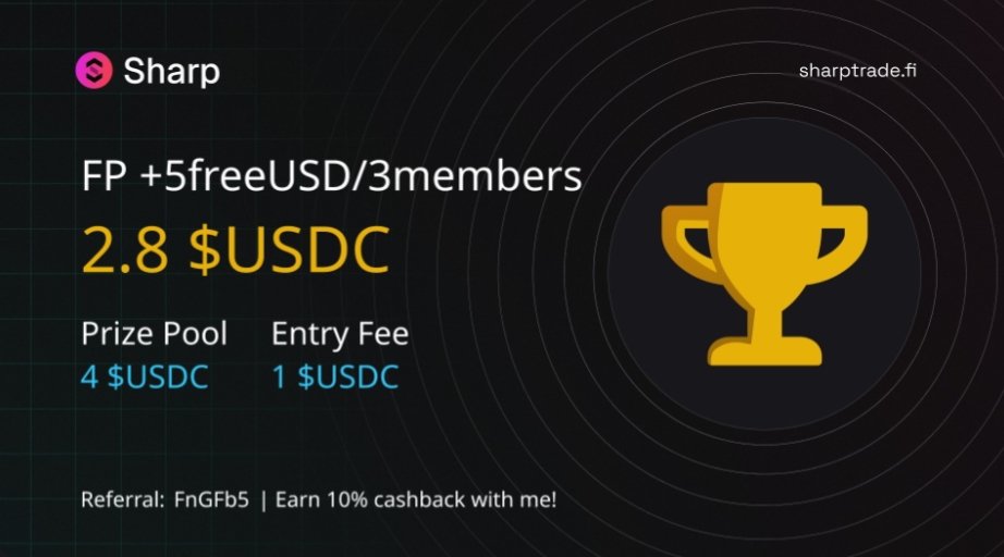 chelz11_sol's tweet image. Gm 🌅 

The market’s moving, opportunities are opening, and your sharp decisions matter more than ever. Hop into @SharpTradeFi, make your call, and turn your early-morning focus into real rewards. Let’s trade smarter and win bigger today! 🚀🚀