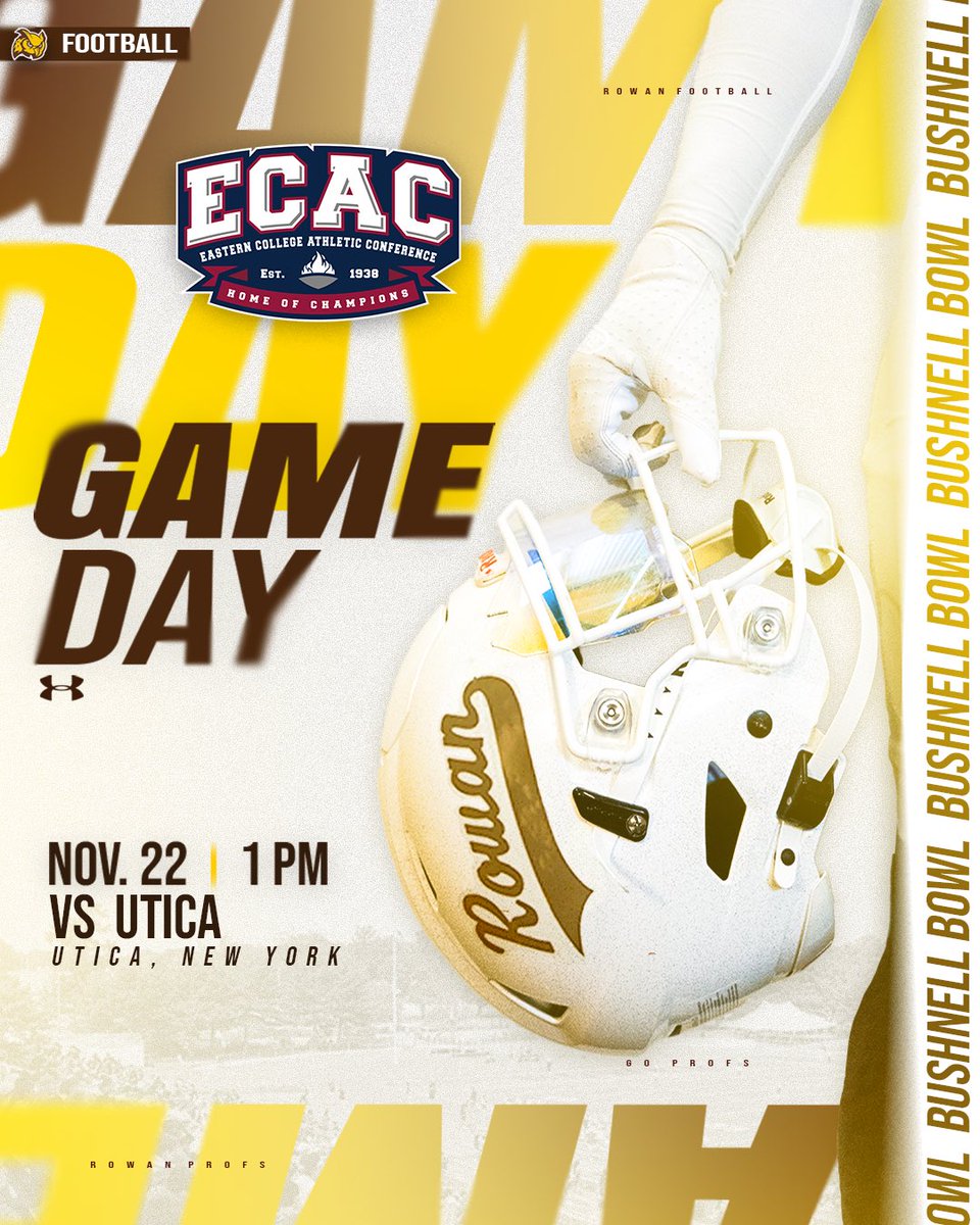 Rowan_Football's tweet image. ITS BOWL GAME DAY 🤩😤

#d3fb