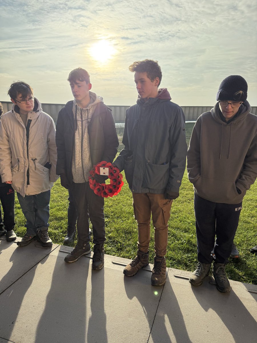 KingsIntColl's tweet photo. We Will Remember #KICbattlefields2025 #ringofremembrance #notredamedelorette https://t.co/tAjZVw7Wrv
