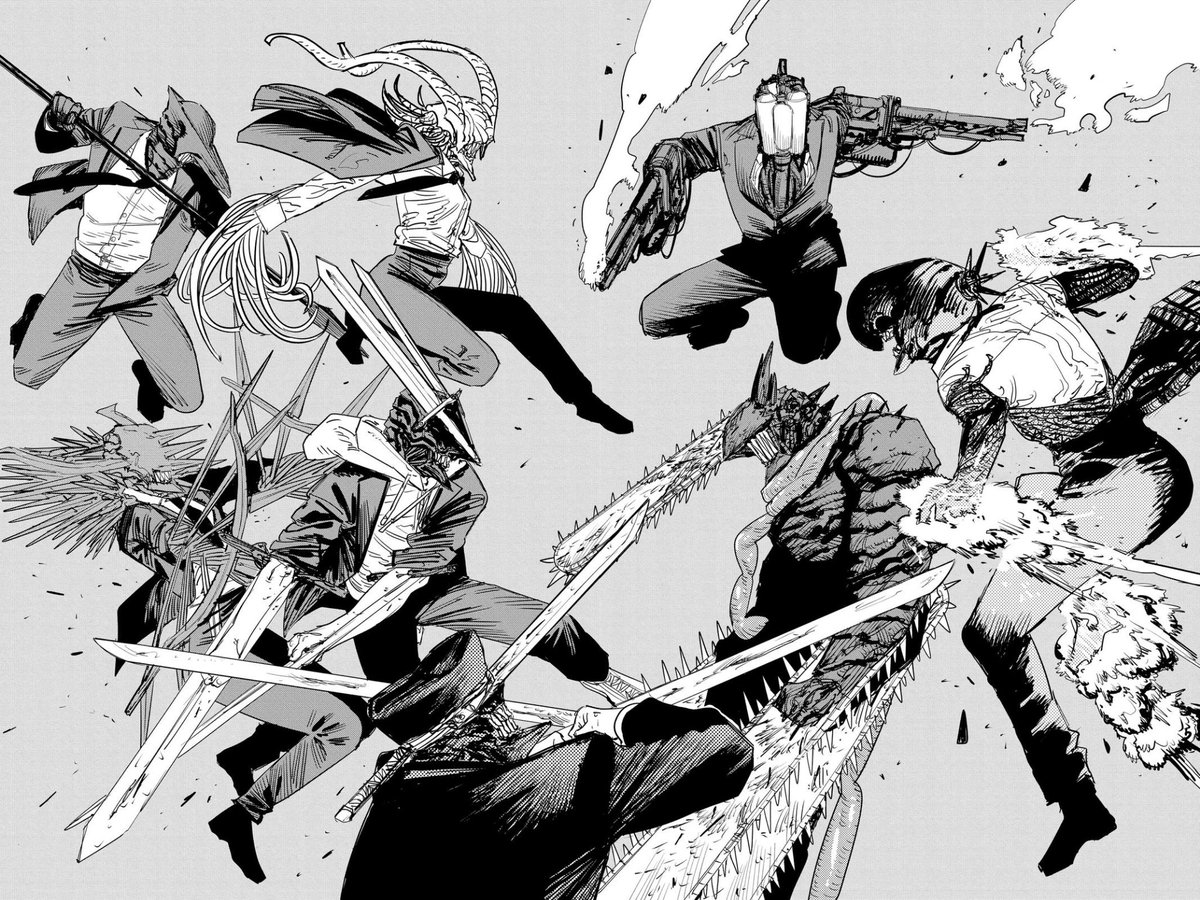 DanTheCHAD's tweet image. Just finished Chainsaw Man Part 1, I wanted to check it out after the amazing Reze movie and I was not disappointed. It&apos;s hilarious, it&apos;s heartbreaking, it&apos;s unpredictable, and it&apos;s a true work of art, Fujimoto&apos;s magnum opus. Hopefully Part 2 keeps the quality up. An easy 10/10.